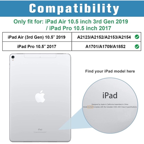 NEW ProCase iPad Air (3rd Gen) 10.5" 2019 / iPad Pro 10.5" 2017 Smart Case - Picture 2 of 13